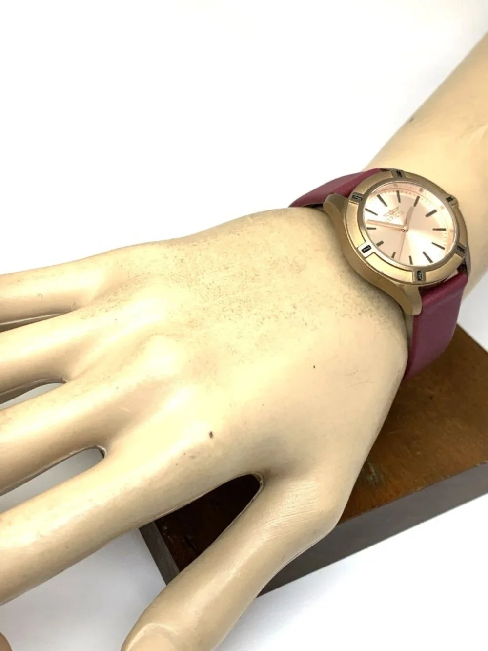 Invicta Women's Watch 18031 Pro Diver Quartz Rose Gold Leather Strap 32mm